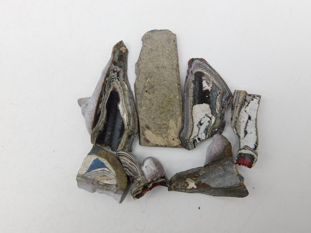 FORDITE MOTOR CITY AGATE ROCK STONE LAPIDARY SPECIMEN: FORDITE MOTOR CITY AGATE ROCK STONE LAPIDARY SPECIMEN