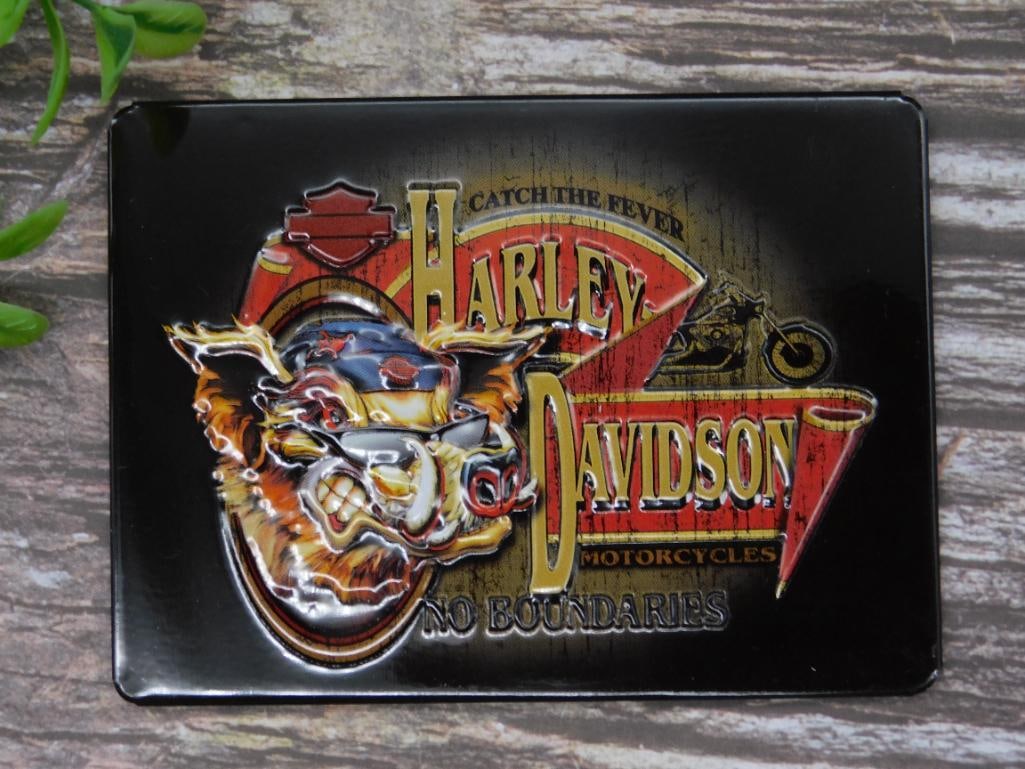 Harley-Davidson Magnet Featuring No Boundaries Design: Harley-Davidson Magnet Featuring No Boundaries Design