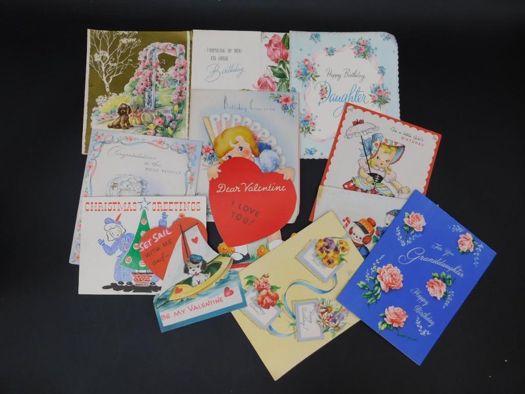 GREETING CARDS VINTAGE ANTIQUE: GREETING CARDS VINTAGE ANTIQUE