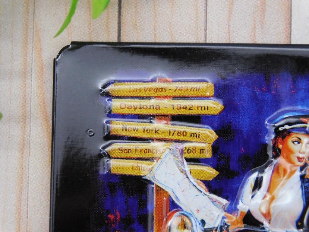 Harley-Davidson Metal Magnet with Motorcycle Design: Harley-Davidson Metal Magnet with Motorcycle Design