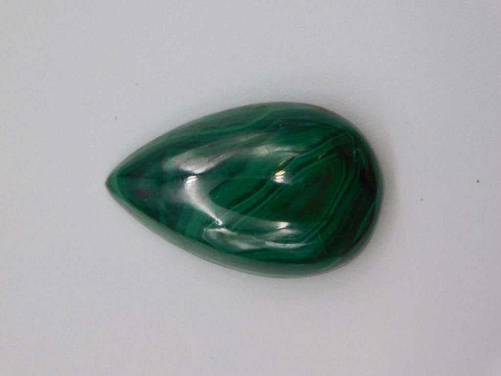 MALACHITE CABOCHON ROCK STONE LAPIDARY SPECIMEN: MALACHITE CABOCHON ROCK STONE LAPIDARY SPECIMEN