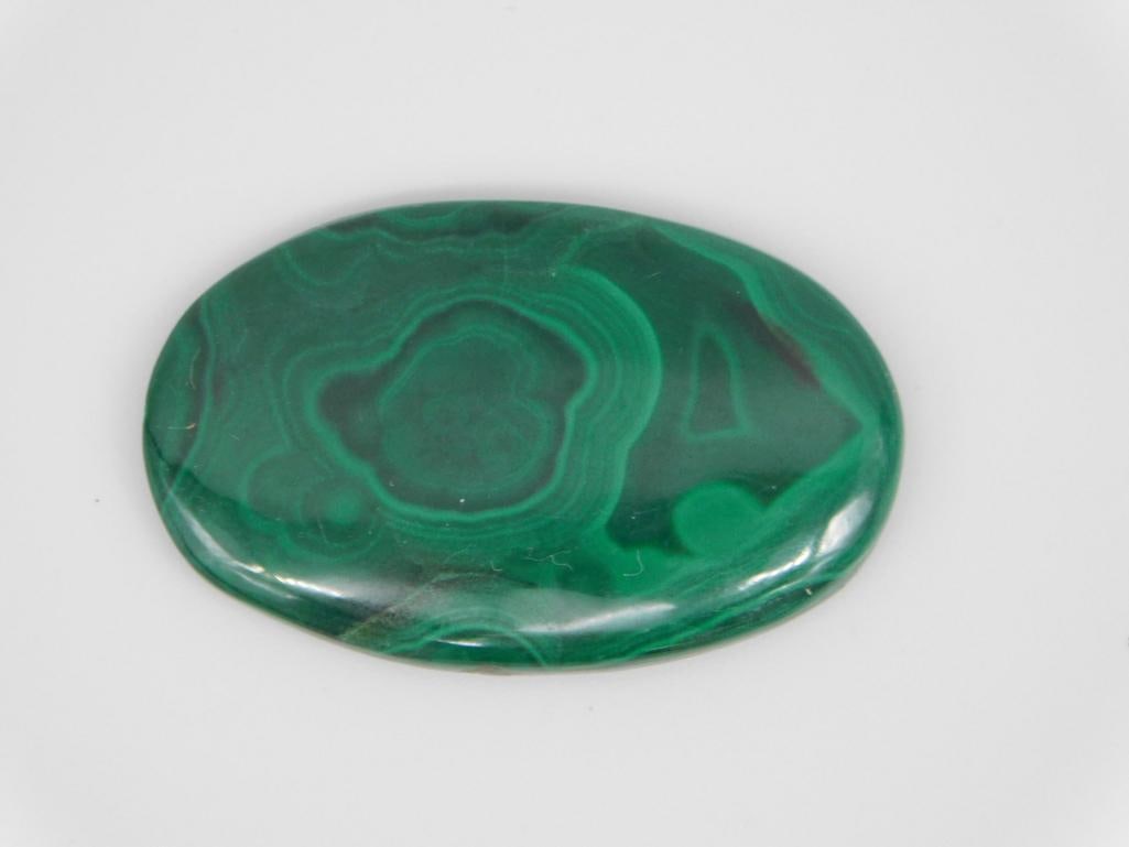 MALACHITE CABOCHON ROCK STONE LAPIDARY SPECIMEN: MALACHITE CABOCHON ROCK STONE LAPIDARY SPECIMEN