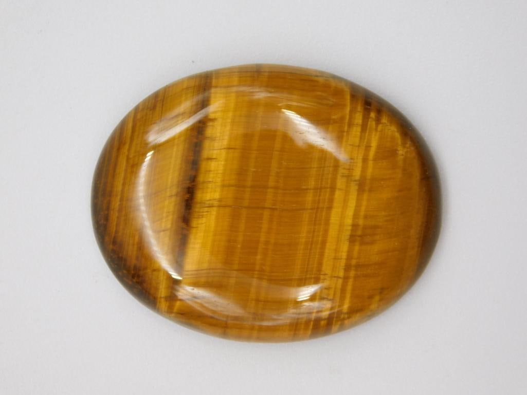 TIGER EYE CABOCHON ROCK STONE LAPIDARY SPECIMEN: TIGER EYE CABOCHON ROCK STONE LAPIDARY SPECIMEN