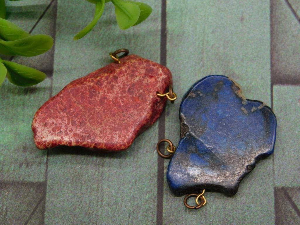 IMPRESSION JASPER PENDANTS ROCK STONE LAPIDARY SPECIMEN: IMPRESSION JASPER PENDANTS ROCK STONE LAPIDARY SPECIMEN