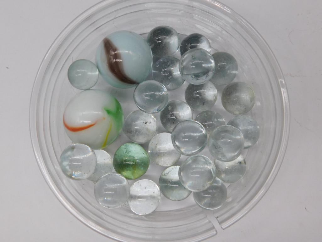 VINTAGE GLASS MARBLES: VINTAGE GLASS MARBLES