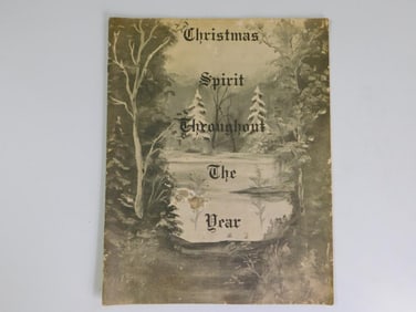 1971 CHRISTMAS SPIRIT THROUGHOUT THE YEAR THAYER MUSIC DEPARTMENT PROGRAM VINTAGE ANTIQUE