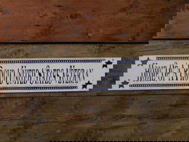 Decorative Sign: Home of a Proud United States Veteran