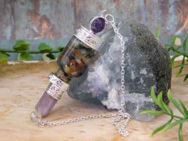 MIXED STONE PENDULUM ROCK STONE LAPIDARY SPECIMEN