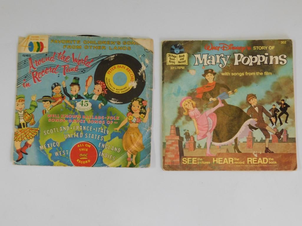 VINTAGE READ-ALONG VINYL RECORDS AND ACCOMPANYING BOOKS: VINTAGE READ-ALONG VINYL RECORDS AND ACCOMPANYING BOOKS