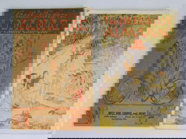 1965 TRAIL BLAZERS ALMANAC AND PIONEER GUIDE BOOK AND THE HERBALIST ALMANAC VINTAGE ANTIQUE BOOKS