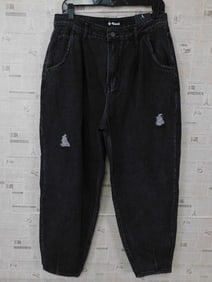 NEW VOCAL BLACK DENIM JEANS SIZE LARGE NWT BOUTIQUE CLOTHING