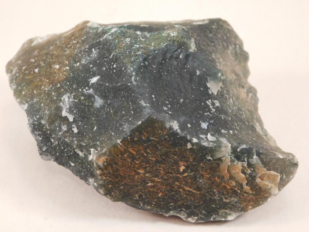 MOSS PLUME ROCK STONE LAPIDARY SPECIMEN: MOSS PLUME ROCK STONE LAPIDARY SPECIMEN