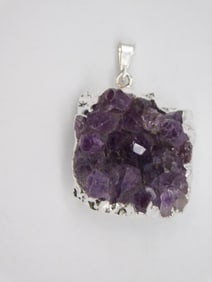 AMETHYST PENDANT ROCK STONE LAPIDARY SPECIMEN