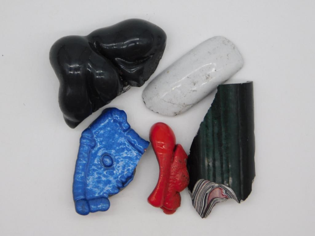 FORDITE MOTOR CITY AGATE ROCK STONE LAPIDARY SPECIMEN: FORDITE MOTOR CITY AGATE ROCK STONE LAPIDARY SPECIMEN