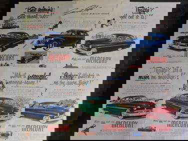Vintage Mercury Advertising Automobilia Inserts Vintage Antique
