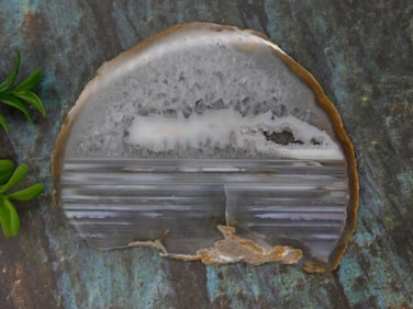 Water Level Agate Slice Rock Stone Lapidary Specimen