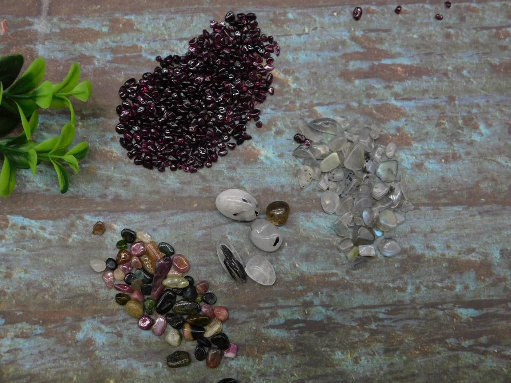 MIXED GEMSTONE ROCK STONE LAPIDARY SPECIMEN: MIXED GEMSTONE ROCK STONE LAPIDARY SPECIMEN