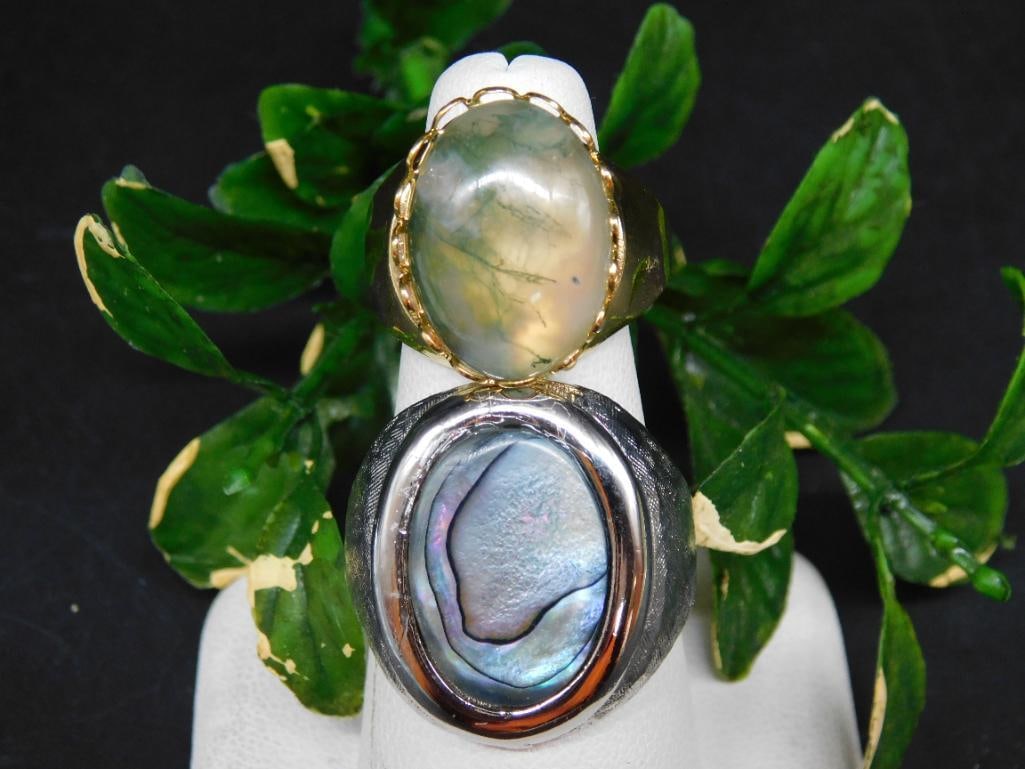 STONE RINGS ROCK STONE LAPIDARY SPECIMEN: STONE RINGS ROCK STONE LAPIDARY SPECIMEN