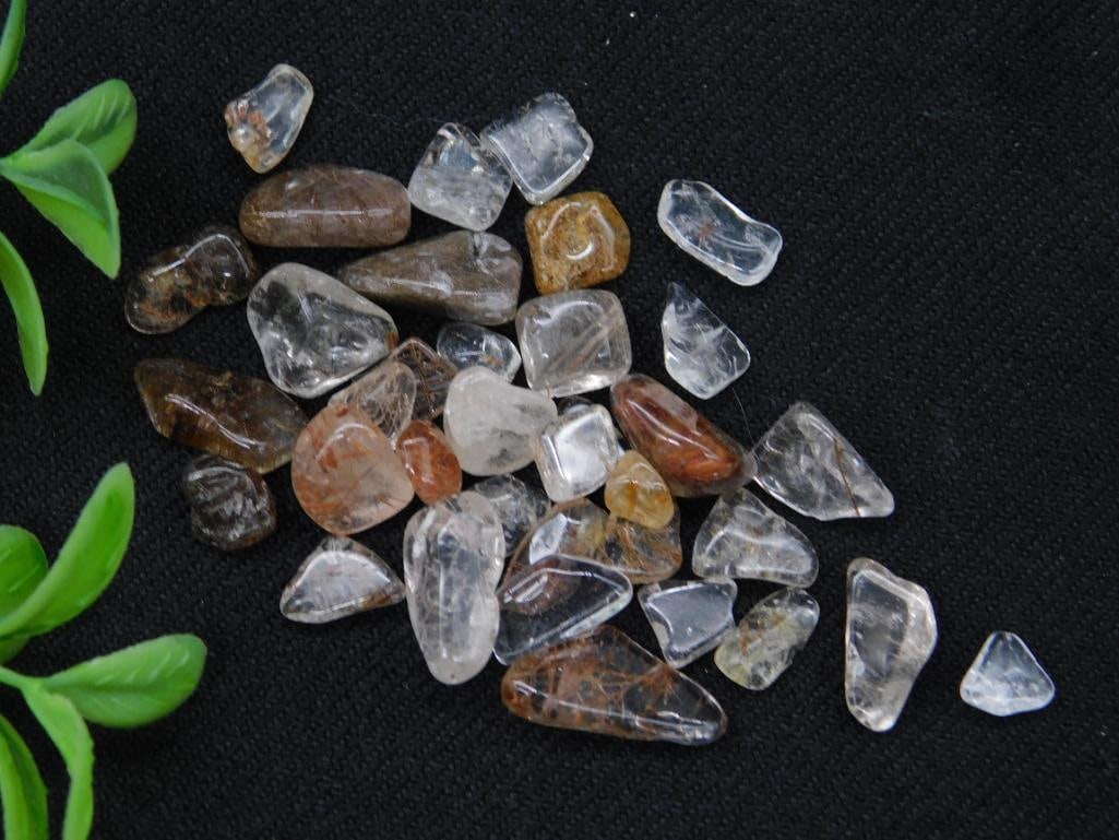 RUTILATED QUARTZ ROCK STONE LAPIDARY SPECIMEN: RUTILATED QUARTZ ROCK STONE LAPIDARY SPECIMEN