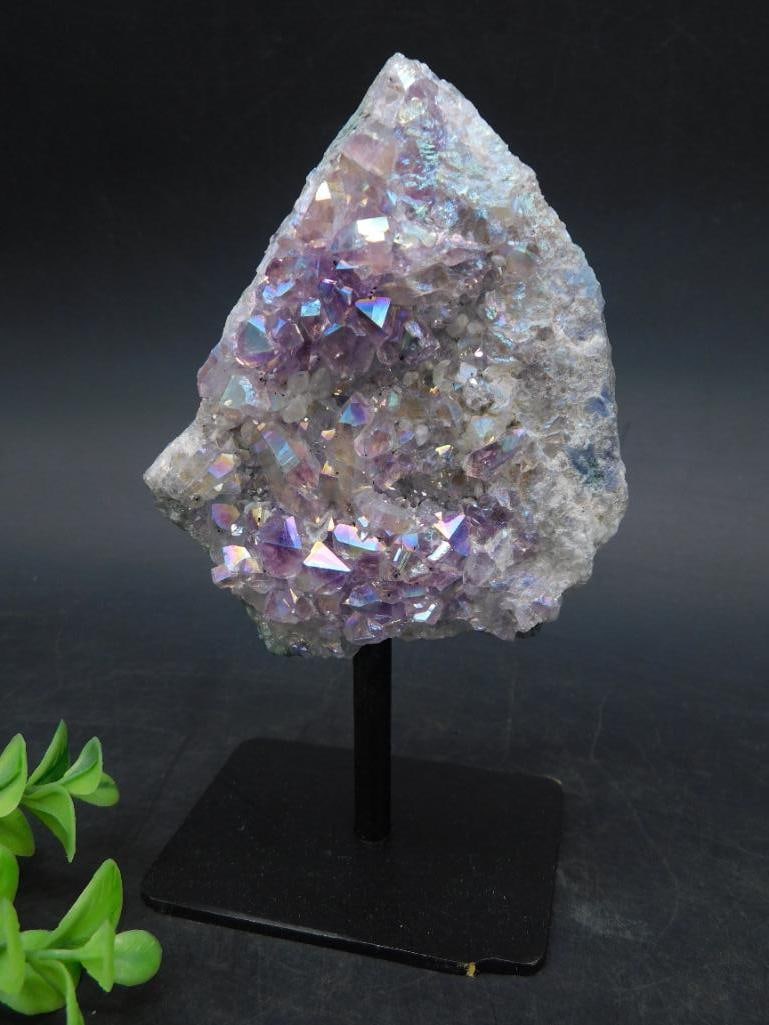 ANGEL AURA AMETHYST DISPLAY ROCK STONE LAPIDARY SPECIMEN: ANGEL AURA AMETHYST DISPLAY ROCK STONE LAPIDARY SPECIMEN