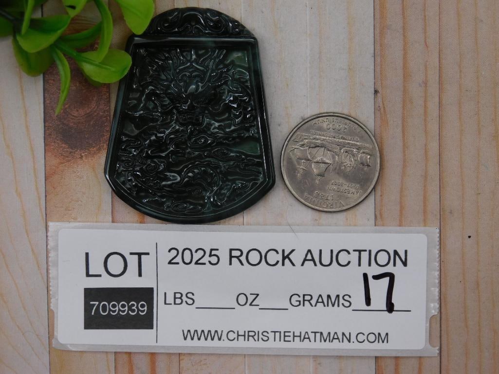 CARVED JADE ROCK STONE LAPIDARY SPECIMEN: CARVED JADE ROCK STONE LAPIDARY SPECIMEN