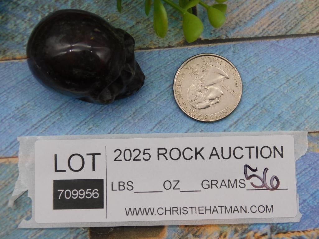 Small Stone Skull, 56 Grams ROCK STONE LAPIDARY SPECIMEN: Small Stone Skull, 56 Grams ROCK STONE LAPIDARY SPECIMEN