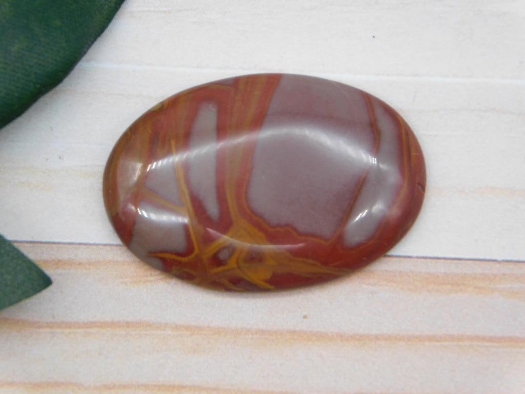 NOREENA JASPER CABOCHON ROCK STONE LAPIDARY SPECIMEN: NOREENA JASPER CABOCHON ROCK STONE LAPIDARY SPECIMEN