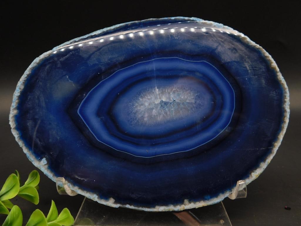 AGATE SLICE ROCK STONE LAPIDARY SPECIMEN (1 of 2)
