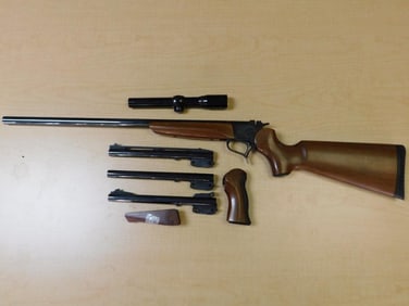 Thompson/Center TC Contender Rifle Break-Action Single Shot with 4 Interchangeable Barrels