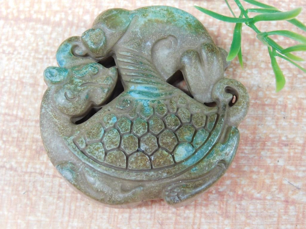 CARVED JADE ROCK STONE LAPIDARY SPECIMEN: CARVED JADE ROCK STONE LAPIDARY SPECIMEN