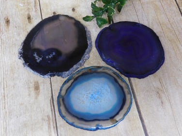 AGATE SLICES ROCK STONE LAPIDARY SPECIMEN