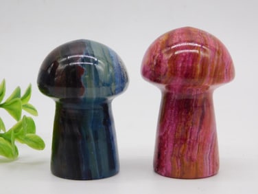 STONE MUSHROOMS ROCK STONE LAPIDARY SPECIMEN