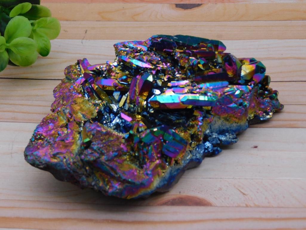 TITANIUM AMETHYST ROCK STONE LAPIDARY SPECIMEN: TITANIUM AMETHYST ROCK STONE LAPIDARY SPECIMEN