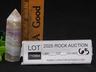Banded Agate Point Tower Rock Stone Lapidary Specimen