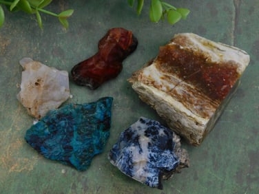Mixed Lot Rock Stone Lapidary Specimen