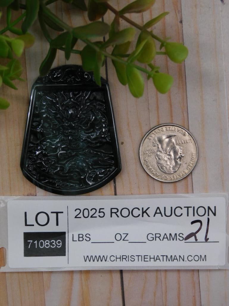 Carved Jade Rock Stone Lapidary Specimen: Carved Jade Rock Stone Lapidary Specimen