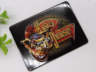 Harley-Davidson Metal Magnet With Bold Graphic Design