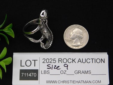 Lizard Design Ring, Size 9