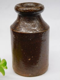 GINGER BEER RARE STONEWARE GLAZED BOTTLE VINTAGE ANTIQUE