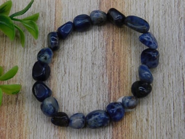 SODALITE STRETCH BRACELET ROCK STONE LAPIDARY SPECIMEN