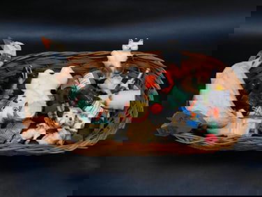 BULK LOT OF MINIATURE FIGURINES VINTAGE ANTIQUE