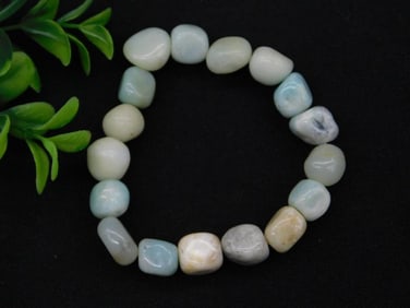 AMAZONITE STRETCH BRACELET ROCK STONE LAPIDARY SPECIMEN