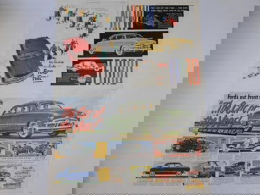 FORD ANTIQUE ADVERTISING AUTOMOBILIA INSERTS EPHEMERA