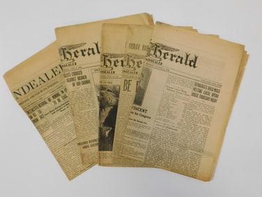 1920S HERALD VINTAGE NEWSPAPERS LOT OF 5 EPHEMERA
