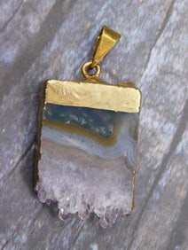 AMETHYST STALACTITE PENDANT ROCK STONE LAPIDARY SPECIMEN