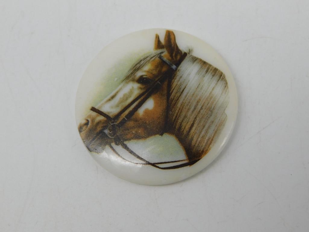 PAINTED CABOCHON ROCK STONE LAPIDARY SPECIMEN: PAINTED CABOCHON ROCK STONE LAPIDARY SPECIMEN