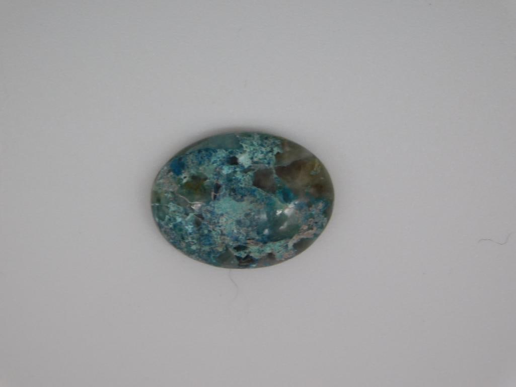 CHRYSOCOLLA CABOCHON ROCK STONE LAPIDARY SPECIMEN: CHRYSOCOLLA CABOCHON ROCK STONE LAPIDARY SPECIMEN