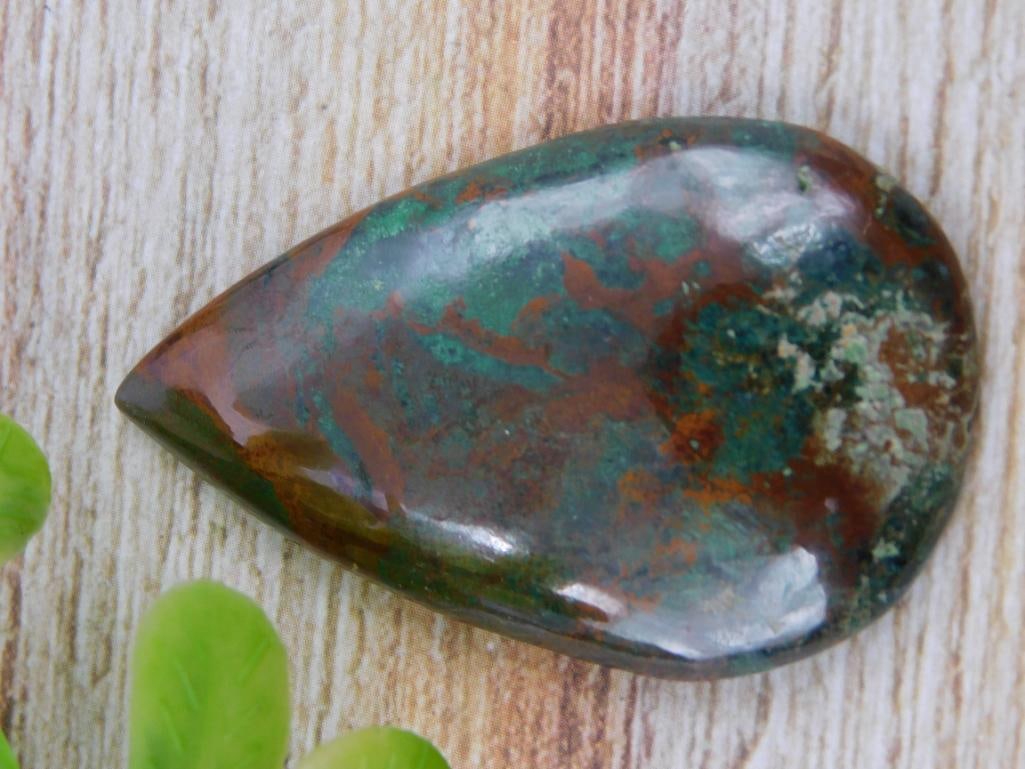 SANORA CHRYSOCOLLA CABOCHON ROCK STONE LAPIDARY SPECIMEN: SANORA CHRYSOCOLLA CABOCHON ROCK STONE LAPIDARY SPECIMEN