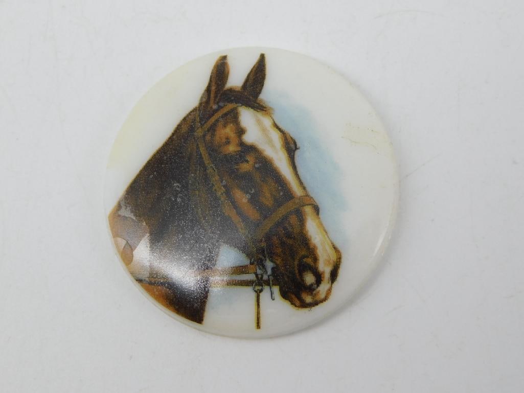 PAINTED CABOCHON ROCK STONE LAPIDARY SPECIMEN: PAINTED CABOCHON ROCK STONE LAPIDARY SPECIMEN