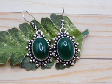 AVENTURINE EARRINGS ROCK STONE LAPIDARY SPECIMEN